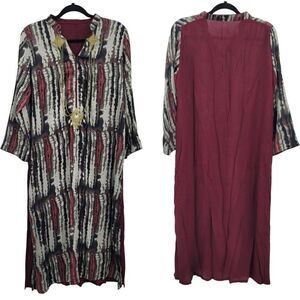 Unisex Top Long‎ Sleeve Split Mandarin Nehru Prime Minister High Priestess S